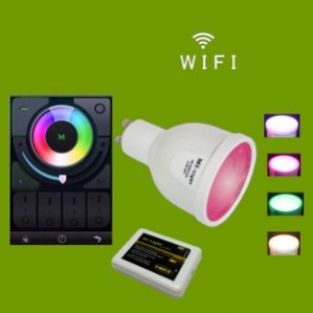 Slimme GU10 Ledspot - 4W RGB/Warm wit WiFi/RF Controlled